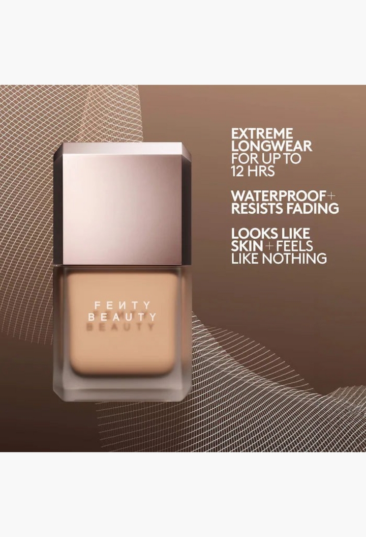 GLAM MODA Fenty Beauty Pro Filt'r liquid foundation bottle with natural matte finish and longwear formula
