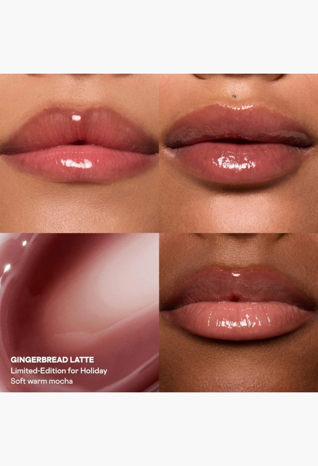 GLAM MODA Major Headlines makeup set featuring Gingerbread Latte lip balm and warm mocha blush swatches