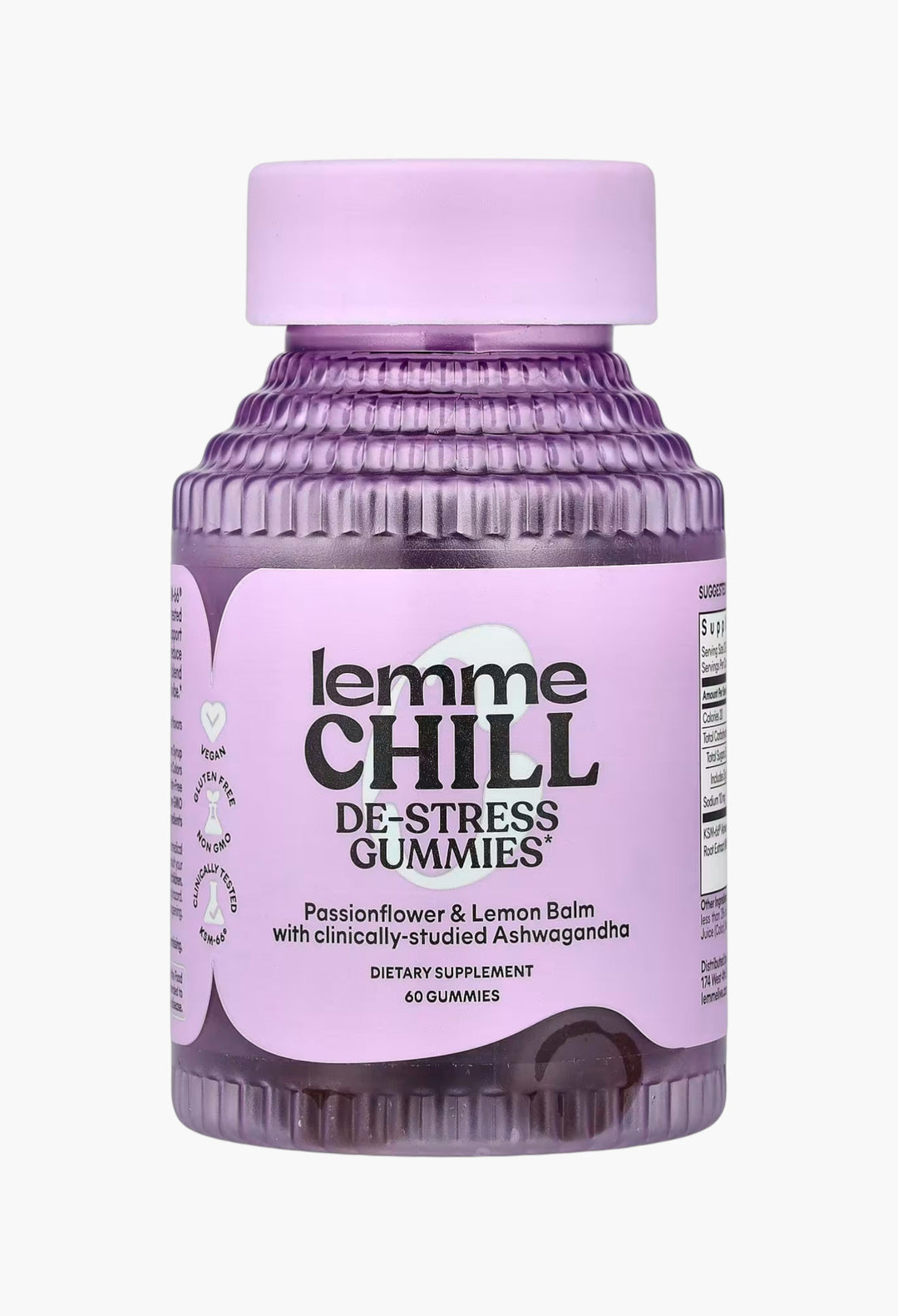 Lemme, Chill, De-Stress Gummies, Mixed Berry - GLAM MODA