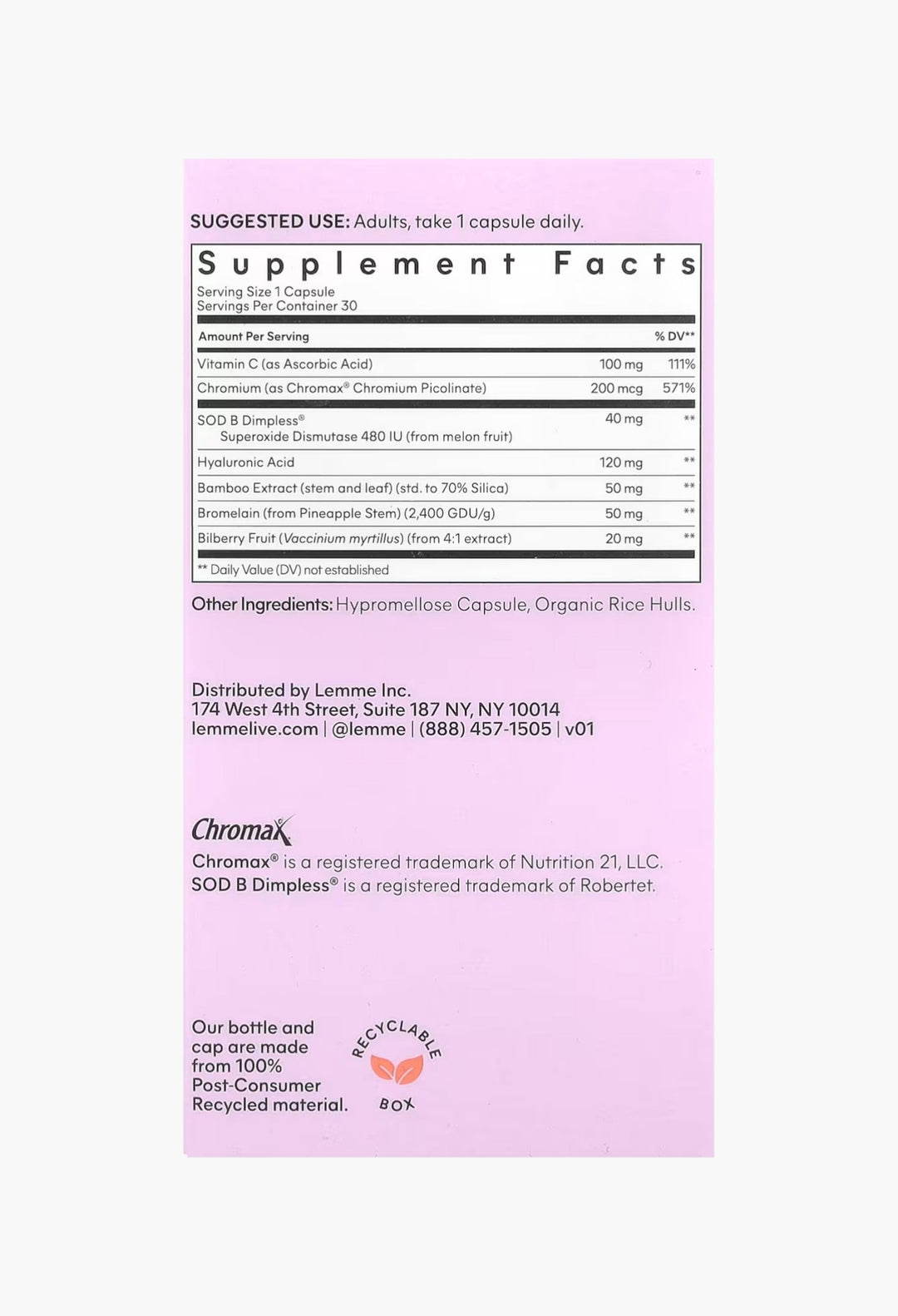 Lemme, Smooth, Cellulite Support & Skin Smoothing - GLAM MODA