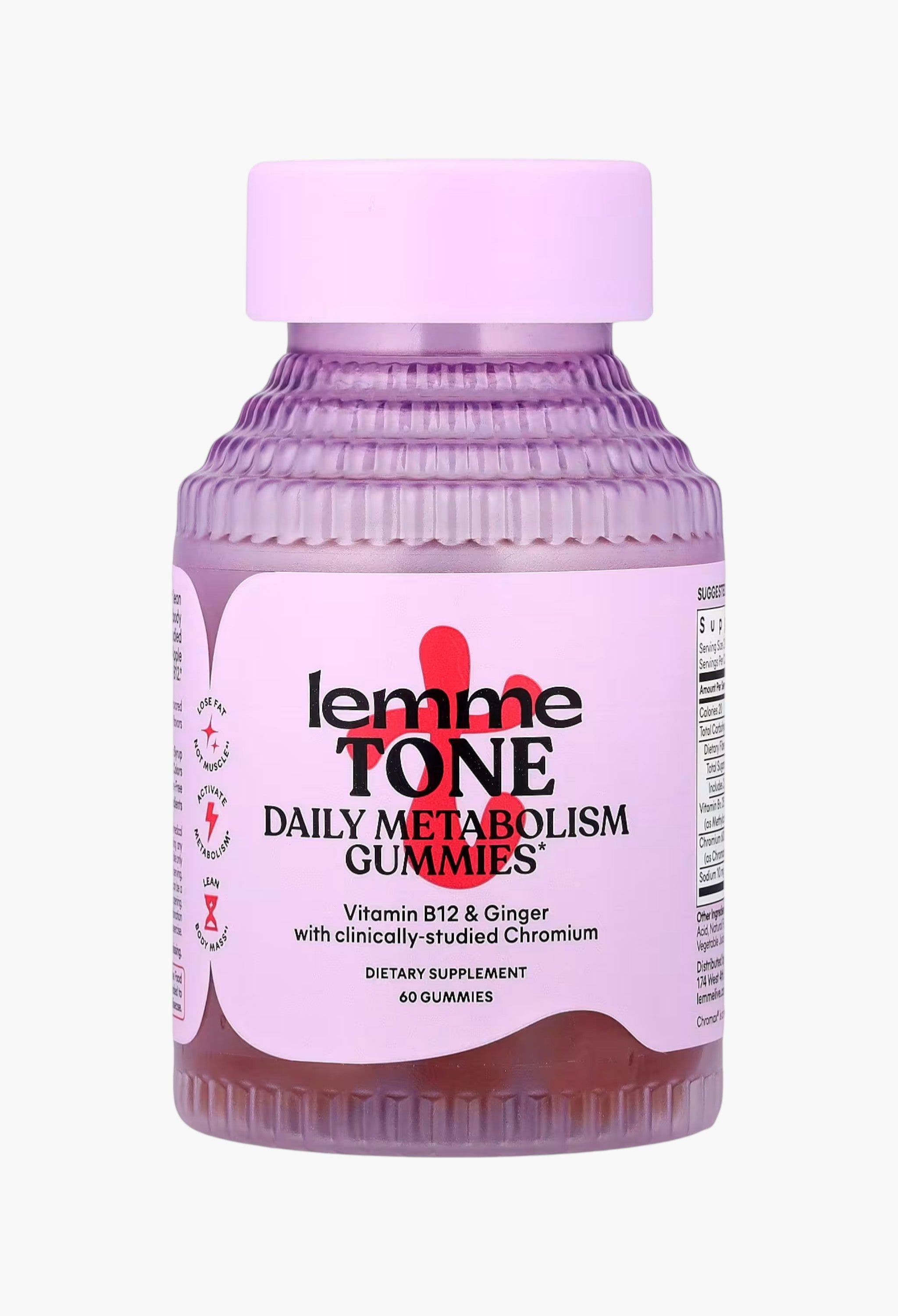 Lemme Tone Daily Metabolism Gummies Watermelon Apple | Wellness Support ...