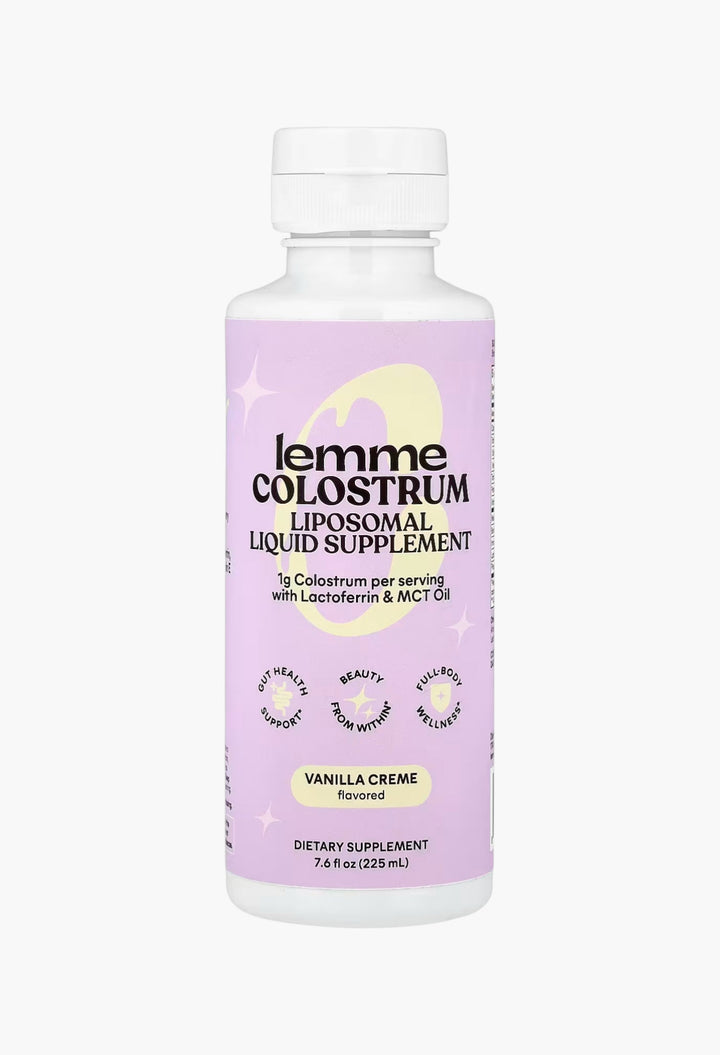 Lemme, Colostrum, Liposomal Liquid Supplement, Vanilla Creme - GLAM MODA