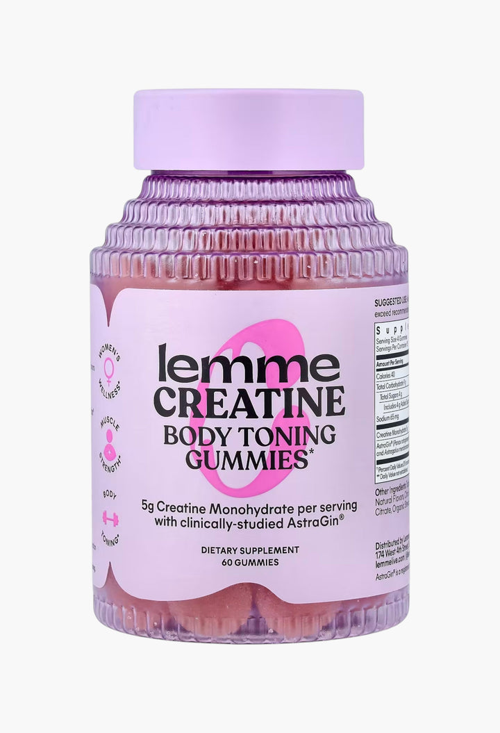 Lemme, Creatine, Body Toning Gummies, Sour Strawberry - GLAM MODA