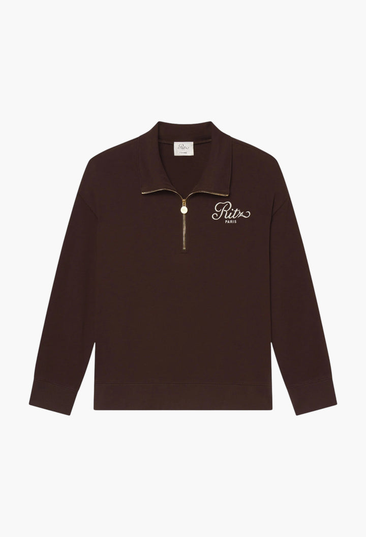 Women's Half Zip Polo - Ritz Paris X Frame - GLAM MODA