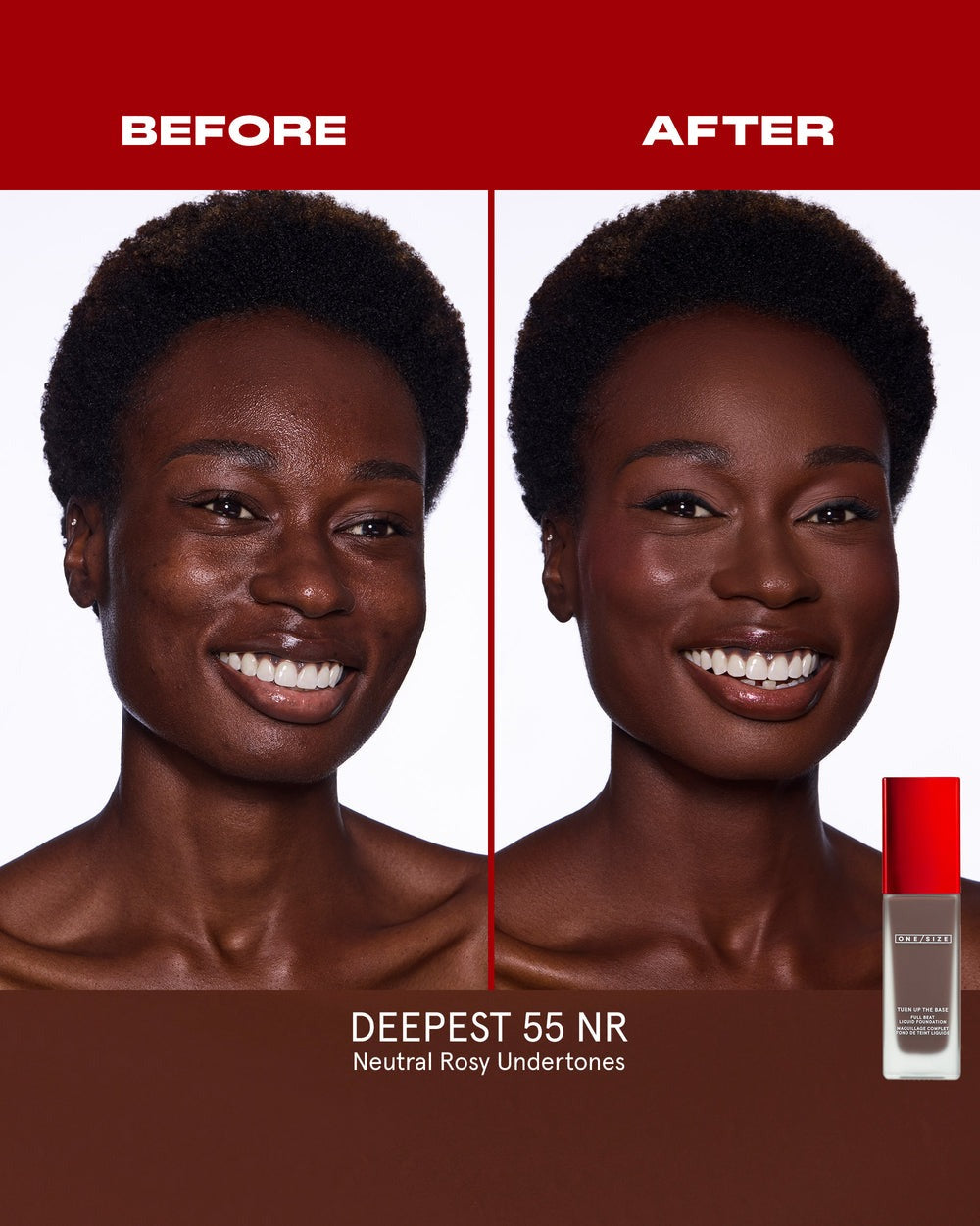 Deepest 55 NR - Turn Up The Base Full Beat Liquid Foundation - GLAM MODA