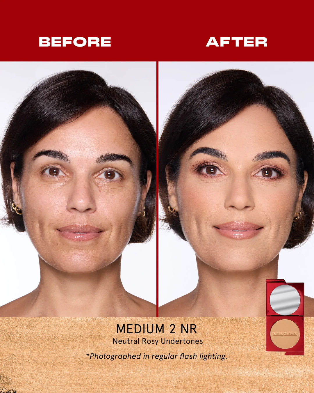 Medium 2 (NR)-Turn Up The Base Versatile Powder Foundation - GLAM MODA