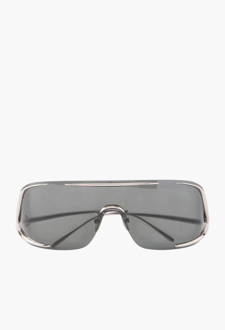 Signature D-Frame Silver-Tone Sunglasses